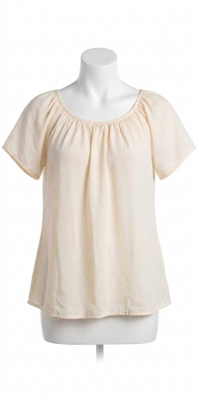NEW GIGI MODA contadina off-shoulder blouse in cream